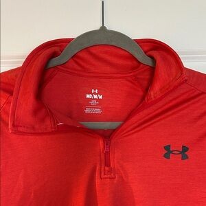 Under Armour Scarlet Quarter-Zip Top
